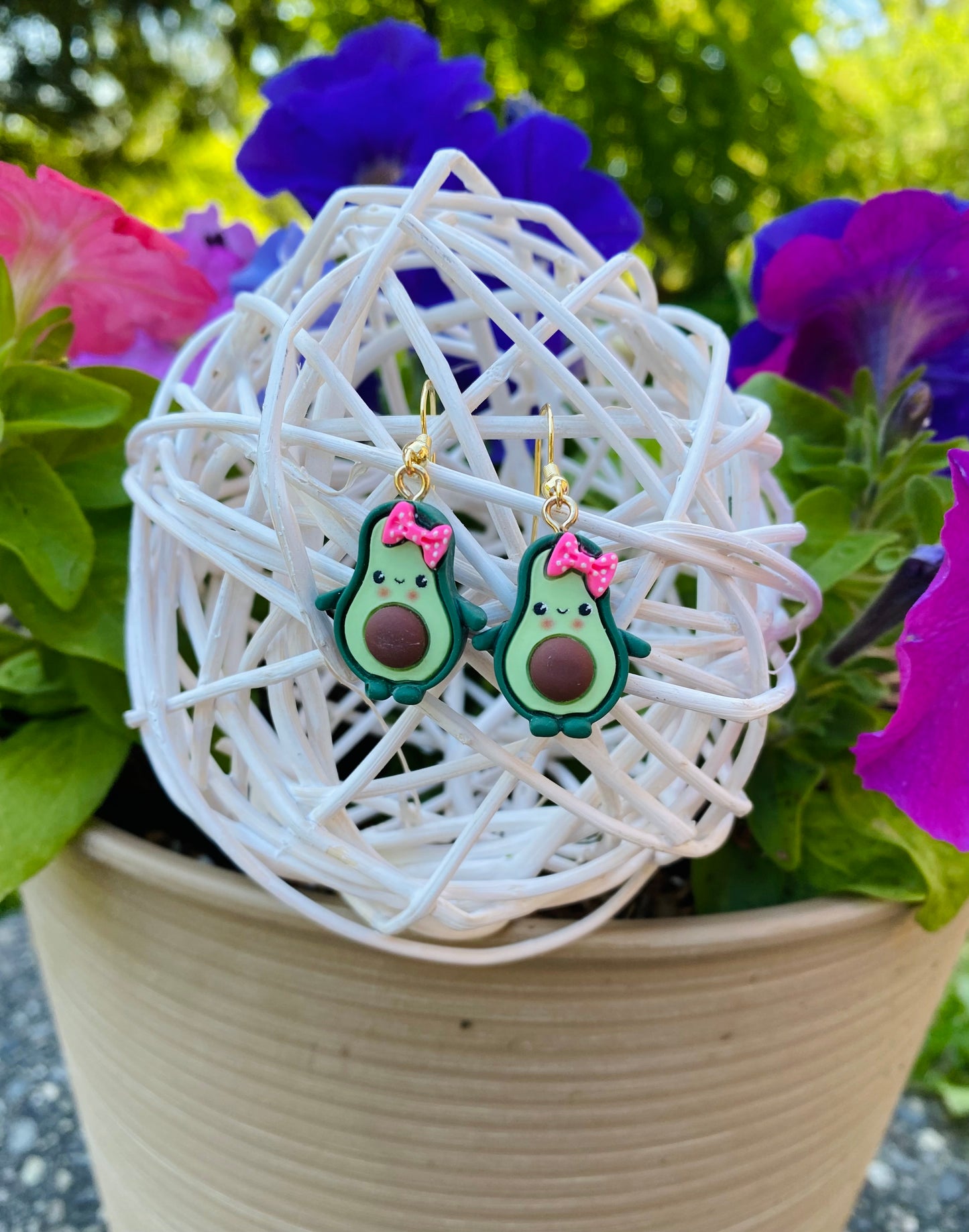 Gold Avocado Earrings